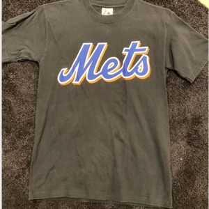 New York Mets Vintage Johan Santana Majestic MLB T-Shirt Jersey
